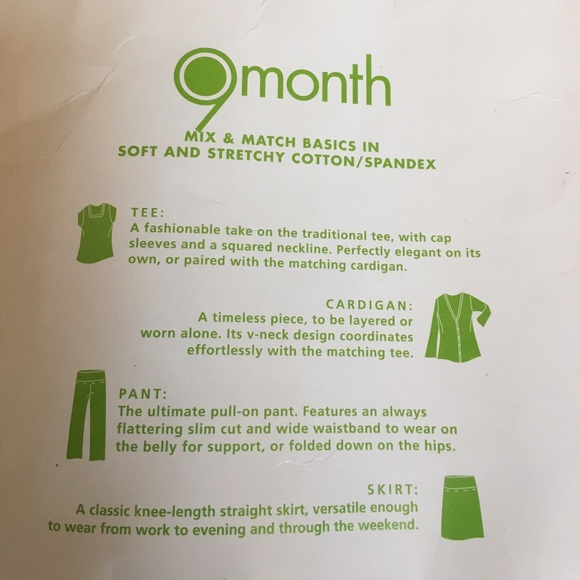 BRAND NEW Pink LOT of 4 Small Maternity Top Skirt Cardigan Pants Mix & Match Set - Picture 8 of 8